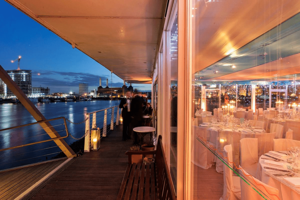 boating base london venues with a view