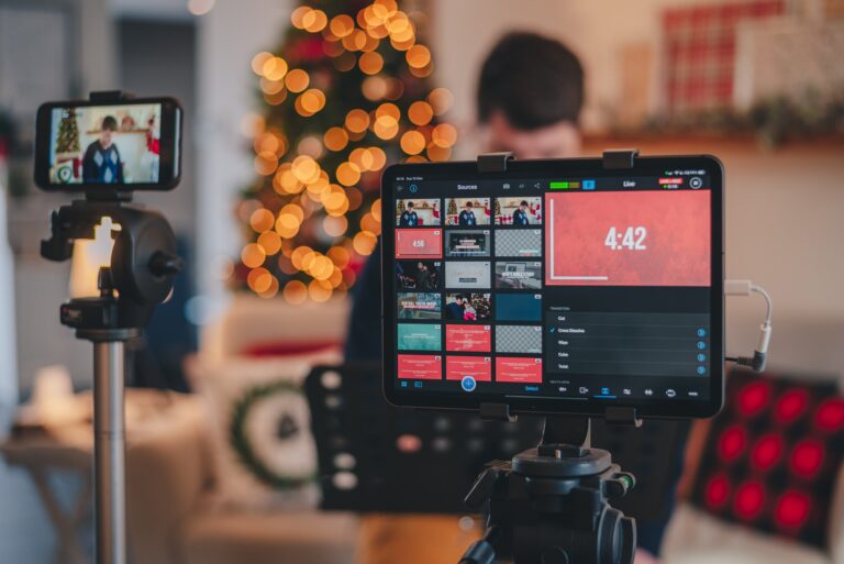 video camera and computer broadcasting